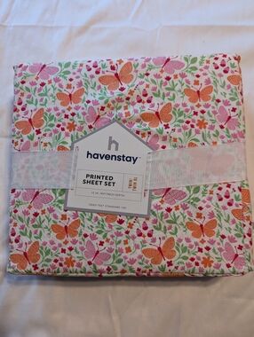Twin Butterfly Sheet Set BNWT